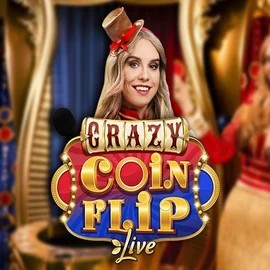 Crazy Coin Flip logo by Evolution at Sol Casino