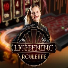 Live Casino logo of Lightning Roulette from Evolution at Sol Casino